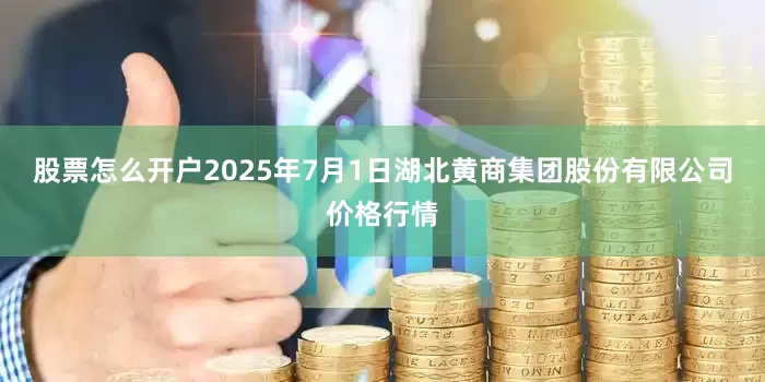 股票怎么开户2025年7月1日湖北黄商集团股份有限公司价格行情